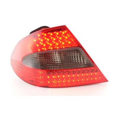Kit De Pilotos Traseros Led Mercedes-Benz Clk Modelo W209, Rojo/Negro Fk Automotive