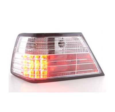 Kit De Pilotos Traseros Led Mercedes-Benz Clase E Modelo W124 Sedan  85-96, Cromado Fk Automotive