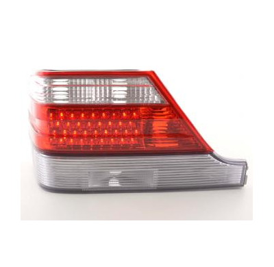 Kit De Pilotos Traseros Led Mercedes Benz Clase S Modelo W140  92-98 Rojo/Color Claro Fk Automotive