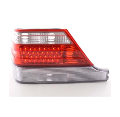 Kit De Pilotos Traseros Led Mercedes Benz Clase S Modelo W140  92-98 Rojo/Color Claro Fk Automotive