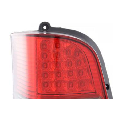 Kit De Pilotos Traseros Led Mercedes-Benz Vito Modelo 638, Rojo/Negro Fk Automotive