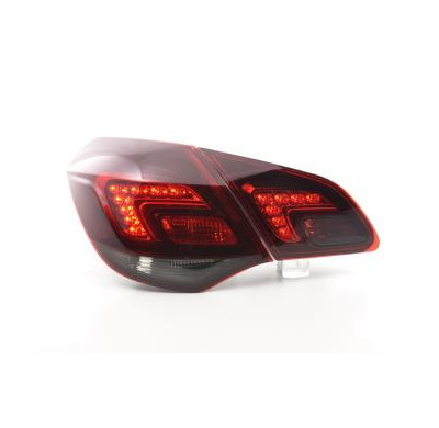Pilotos Led Opel Astra J Bj. 10- Rojo/Negro Fk Automotive