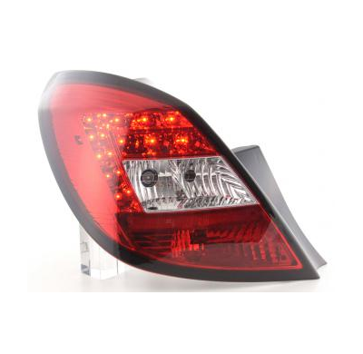 Kit De Pilotos Traseros Led Opel Corsa D 5-Ptas.  06-10, Rojo/Color Claro Fk Automotive