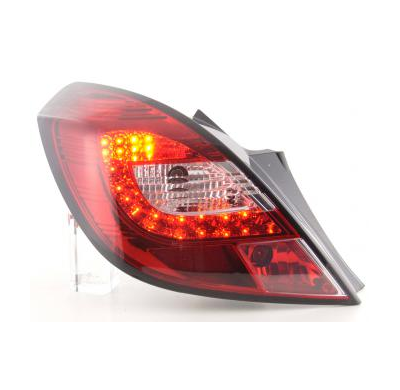 Kit De Pilotos Traseros Led Opel Corsa D 3-Ptas.  06-10, Rojo/Color Claro Fk Automotive