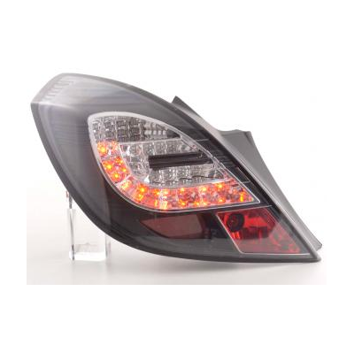 Kit De Pilotos Traseros Led Opel Corsa D 3-Ptas.  06-10, Negro Fk Automotive