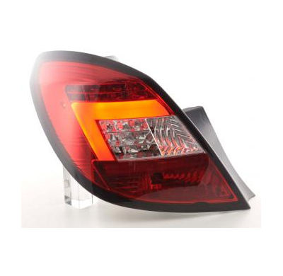 Pilotos Led Juego Opel Corsa D 5-Puertas Bj. 06-10 Rojo/Transparente Fk Automotive