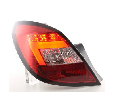 Pilotos Led Juego Opel Corsa D 5-Puertas Bj. 06-10 Rojo/Transparente Fk Automotive