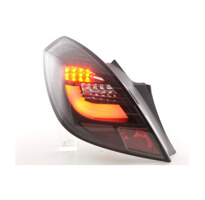 Pilotos Led Juego Opel Corsa D 3-Puertas Bj. 06-10 Negro Fk Automotive
