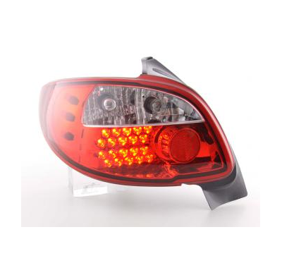 Kit de pilotos traseros LED Peugeot 206 3/5 ptas. sin Cabrio  98-05 rojo Fk automotive