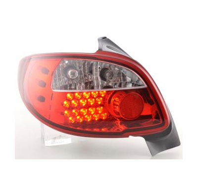 Kit de pilotos traseros LED Peugeot 206 3/5 ptas. sin Cabrio  98-05 rojo Fk automotive