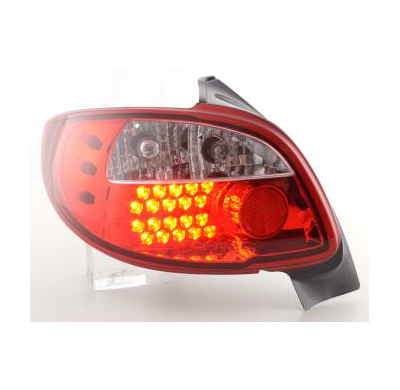 Kit de pilotos traseros LED Peugeot 206 3/5 ptas. sin Cabrio  98-05 rojo Fk automotive