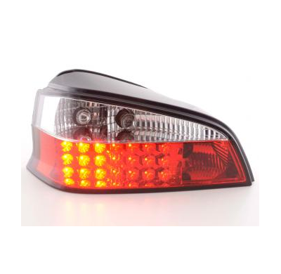 Kit De Pilotos Traseros Led Peugeot 106 Modelo 1c/1a  96-03 Color Claro/Rojo Fk Automotive