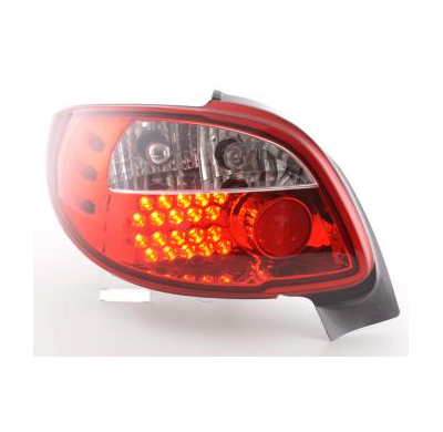 Kit De Pilotos Traseros Led Peugeot 206 Cc Cabrio  98-05 Color Claro/Rojo Fk Automotive