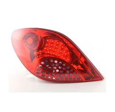 Kit De Pilotos Traseros Led Peugeot 207, Rojo Fk Automotive