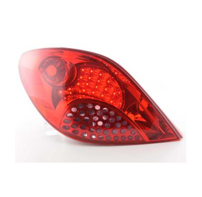 Kit De Pilotos Traseros Led Peugeot 207, Rojo Fk Automotive
