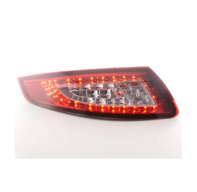 Kit De Pilotos Traseros Led Porsche 911 Modelo 997  05-09, Rojo/Color Claro Fk Automotive