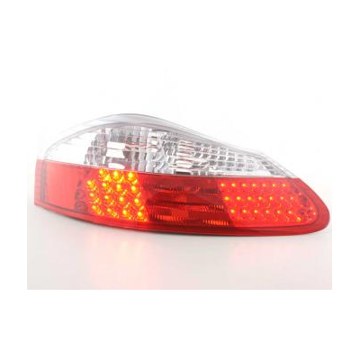 Kit De Pilotos Traseros Led Porsche Boxster Modelo 986  1996-2004 Color Claro/Rojo Fk Automotive