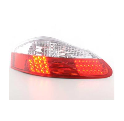 Kit De Pilotos Traseros Led Porsche Boxster Modelo 986  1996-2004 Color Claro/Rojo Fk Automotive