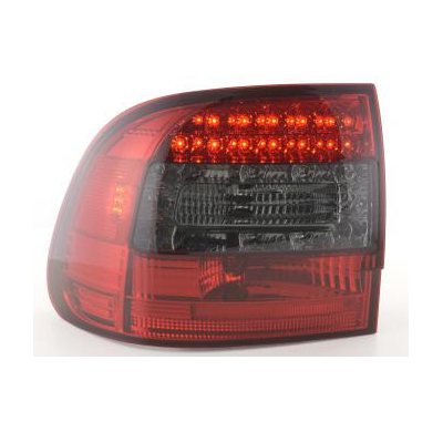 Kit De Pilotos Traseros Led Porsche Cayenne Modelo 955  02-06 Rojo/Negro Fk Automotive