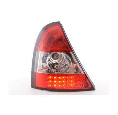 Kit De Pilotos Traseros Led Renault Clio Modelo B  98-01 Color Claro/Rojo Fk Automotive