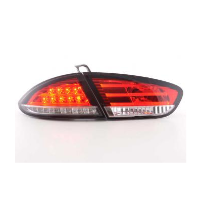 Kit De Pilotos Traseros Led Seat Leon Modelo 1p  09-, Rojo/Color Claro Fk Automotive