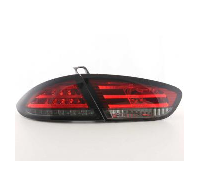 Kit De Pilotos Traseros Led Seat Leon Modelo 1p  09-, Rojo/Negro Fk Automotive