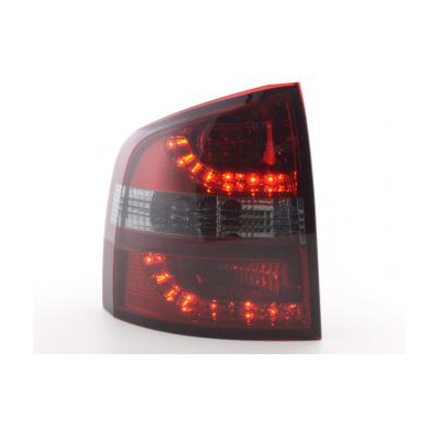 Kit De Pilotos Traseros Led Skoda Octavia Combi Modelo 1z  05-, Rojo/Negro Fk Automotive