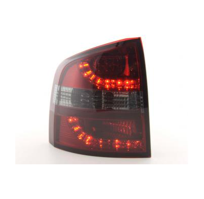 Kit De Pilotos Traseros Led Skoda Octavia Combi Modelo 1z  05-, Rojo/Negro Fk Automotive