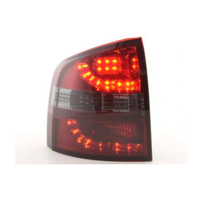 Kit De Pilotos Traseros Led Skoda Octavia Combi Modelo 1z  05-, Rojo/Negro Fk Automotive