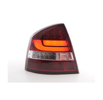 Pilotos Led Skoda Octavia 1z Limo Bj. 05-12 Rojo/Transparente Fk Automotive