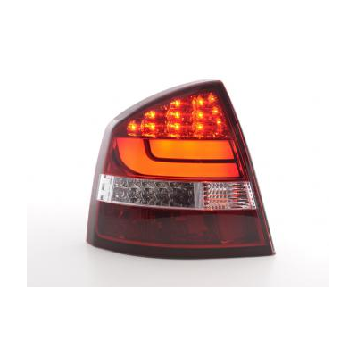 Pilotos Led Skoda Octavia 1z Limo Bj. 05-12 Rojo/Transparente Fk Automotive