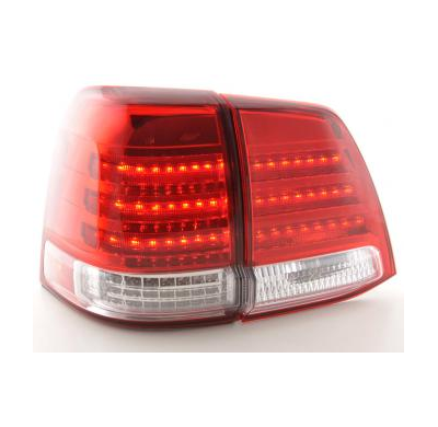 Kit De Pilotos Traseros Led Toyota Land Cruiser Modelo Fj200  07-08 Cromado Fk Automotive