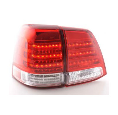 Kit De Pilotos Traseros Led Toyota Land Cruiser Modelo Fj200  07-08 Cromado Fk Automotive