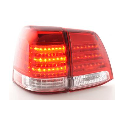 Kit De Pilotos Traseros Led Toyota Land Cruiser Modelo Fj200  07-08 Cromado Fk Automotive