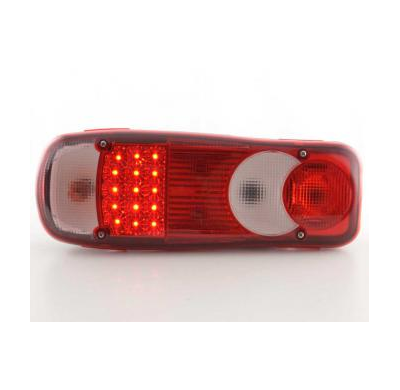 Kit De Pilotos Traseros Led Volvo Truck  06- / Renault Master  98-02 Color Claro/Rojo Fk Automotive