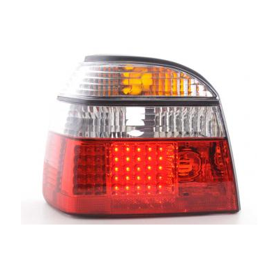 Kit De Pilotos Traseros Led Vw Golf 3 Modelo 1hxo  92-97 Color Claro/Rojo Fk Automotive