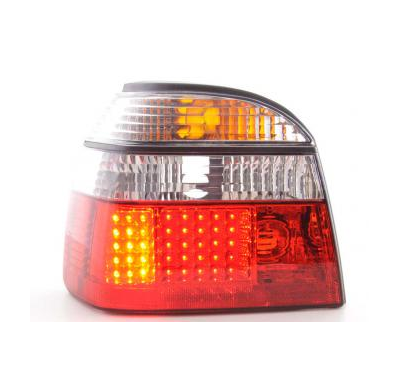 Kit De Pilotos Traseros Led Vw Golf 3 Modelo 1hxo  92-97 Color Claro/Rojo Fk Automotive