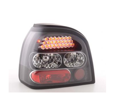 Kit De Pilotos Traseros Led Vw Golf 3 Modelo 1hxo  92-97 Negro Fk Automotive
