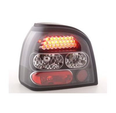 Kit De Pilotos Traseros Led Vw Golf 3 Modelo 1hxo  92-97 Negro Fk Automotive