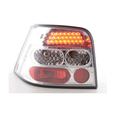 Kit De Pilotos Traseros Led Vw Golf 4 Modelo 1j  98-02 Cromado Fk Automotive