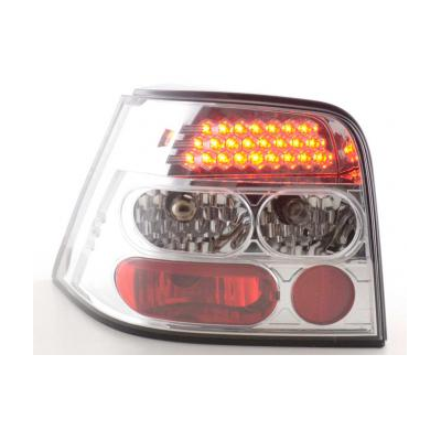 Kit De Pilotos Traseros Led Vw Golf 4 Modelo 1j  98-02 Cromado Fk Automotive