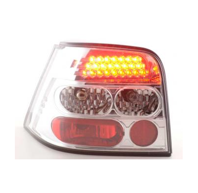 Kit De Pilotos Traseros Led Vw Golf 4 Modelo 1j  98-02 Cromado Fk Automotive