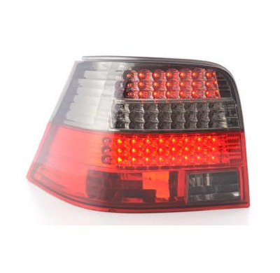 Kit De Pilotos Traseros Led Vw Golf 4 Modelo 1j  98-02 Negro/Rojo Fk Automotive