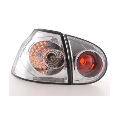 Kit De Pilotos Traseros Led Vw Golf 5 Modelo 1k  2003-2008 Cromado Fk Automotive