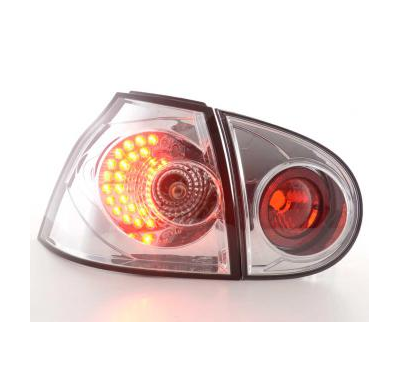 Kit De Pilotos Traseros Led Vw Golf 5 Modelo 1k  2003-2008 Cromado Fk Automotive