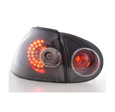 Kit De Pilotos Traseros Led Vw Golf 5 Modelo 1k  2003-2008 Negro Fk Automotive