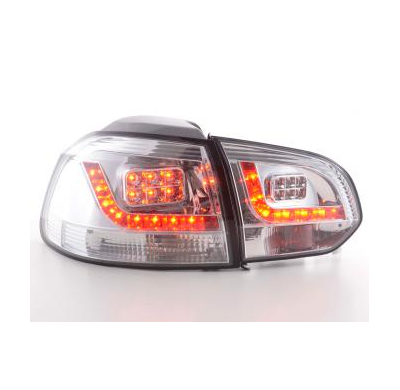Kit De Pilotos Traseros Led Vw Golf 6 Modelo 1k  08- Cromado Fk Automotive