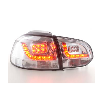 Kit De Pilotos Traseros Led Vw Golf 6 Modelo 1k  08- Cromado Fk Automotive