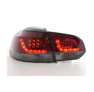 Kit De Pilotos Traseros Led Vw Golf 6 Modelo 1k  08- Rojo/Negro Fk Automotive