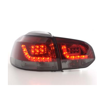 Kit De Pilotos Traseros Led Vw Golf 6 Modelo 1k  08- Rojo/Negro Fk Automotive